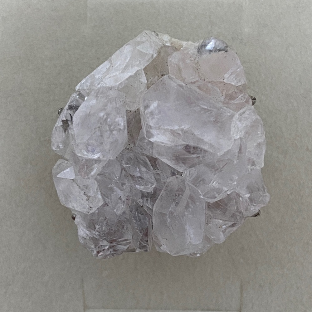 Apophyllite Crystal Cluster Statement Ring - image 2